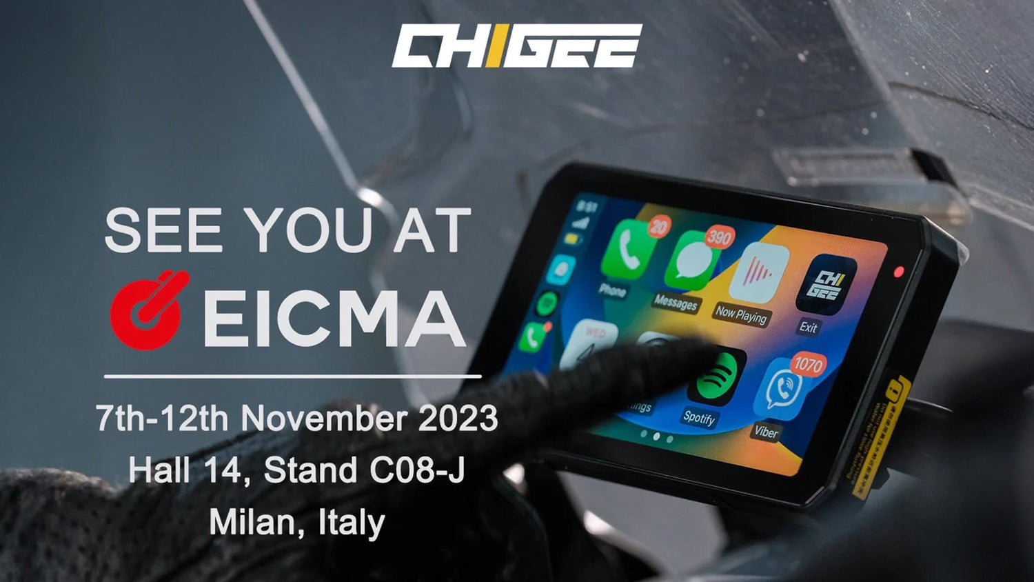 Chigee Invited to Exhibit at EICMA 2023 in Milan, Italy, November 7th-12th
