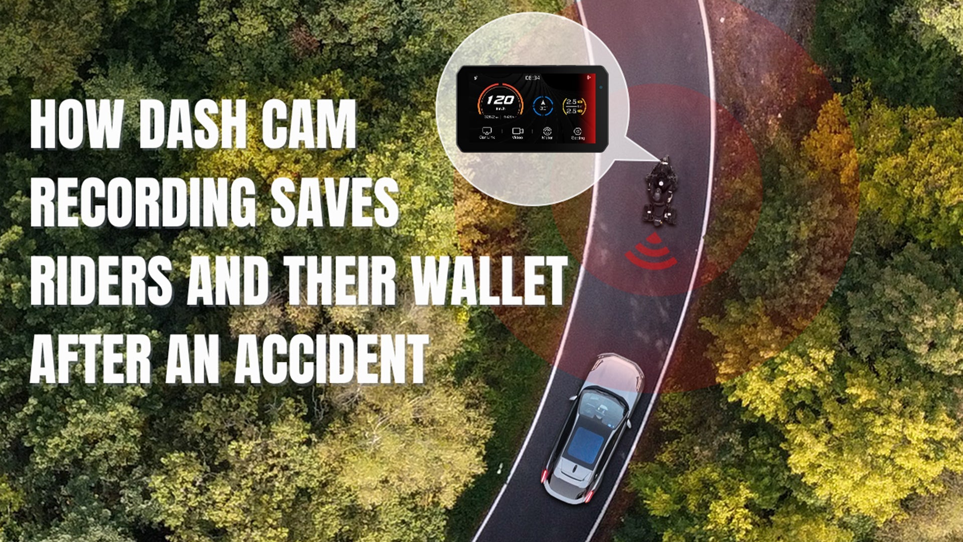 How Dash Cam Recording Saves Riders and Their Wallet After an Accident