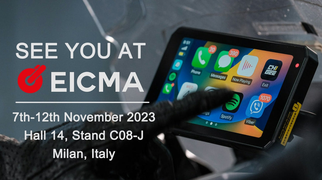 CHIGEE joins the 2023 EICMA Exhibition in Milan (Nov 7-12), showcasing exciting new motorcycle innovations at Hall 14, Stand C08-J!
