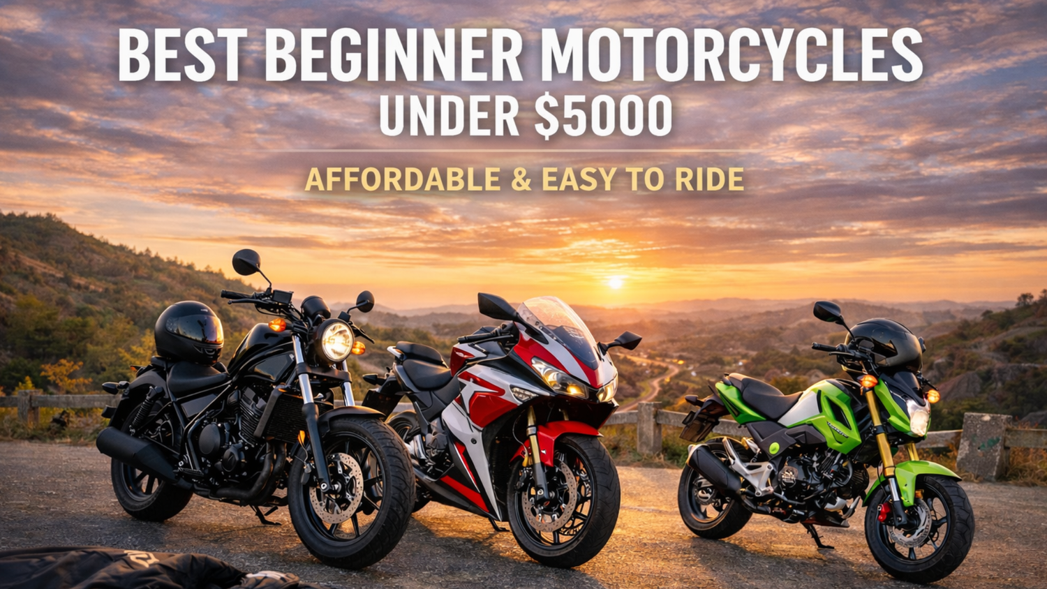 The 8 Best Beginner Motorcycles Under $5,000 (US Market 2026)