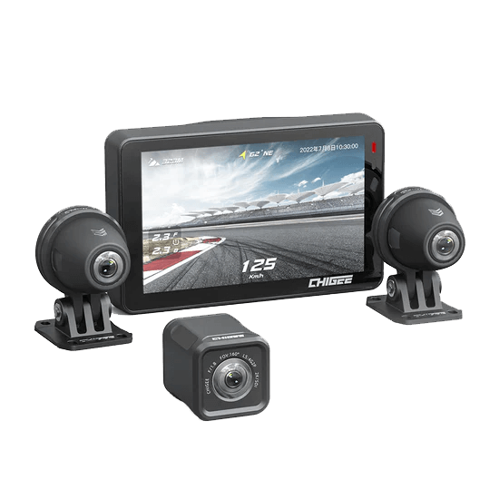 XR-3 Motorcycle Dashcam with Triple Camera - Premium dashcam from CHIGEE - Just US$599! Shop now at Chigee