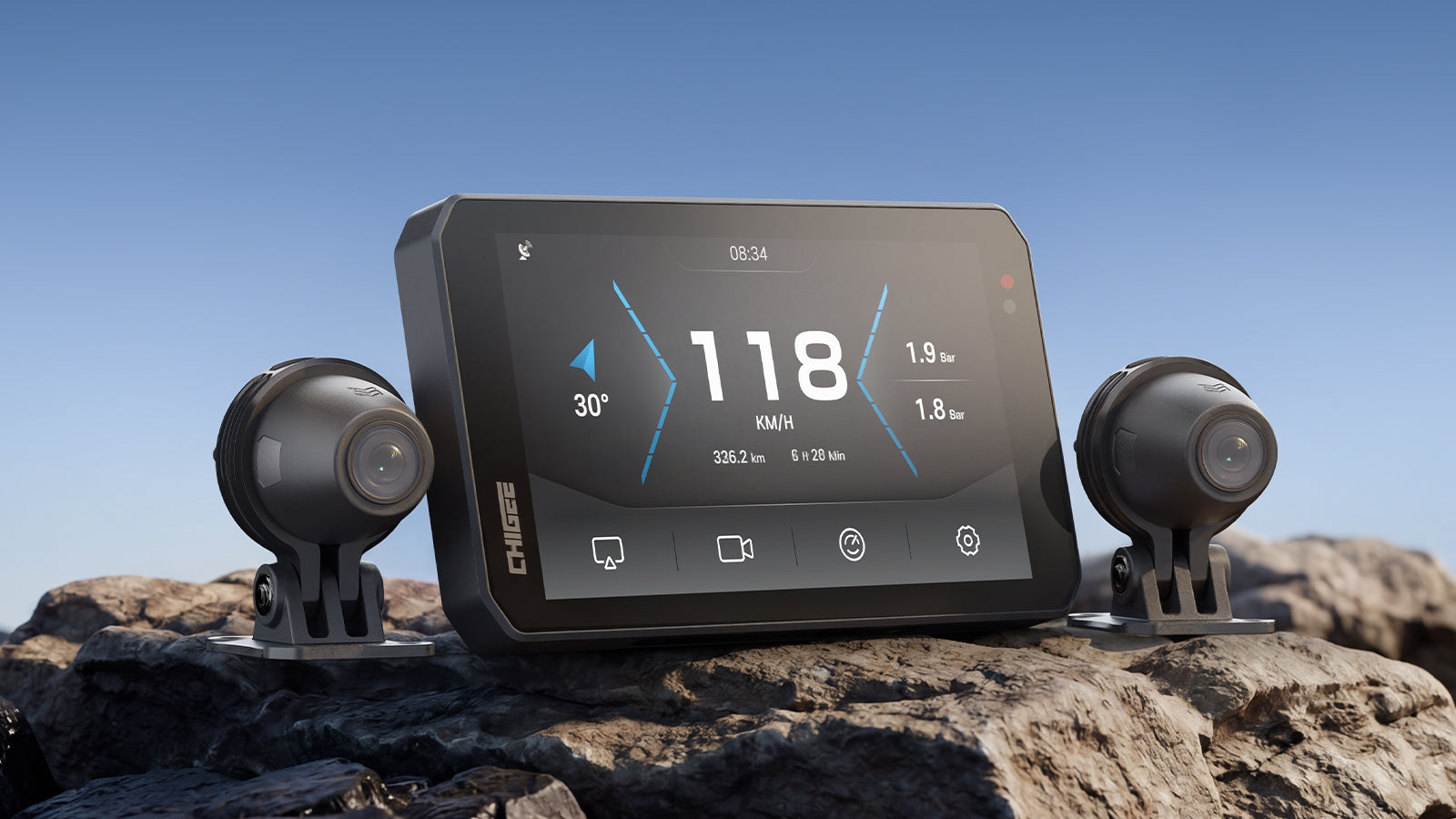 AIO-5 Evo Smart Motorcycle System | CarPlay & Android Auto