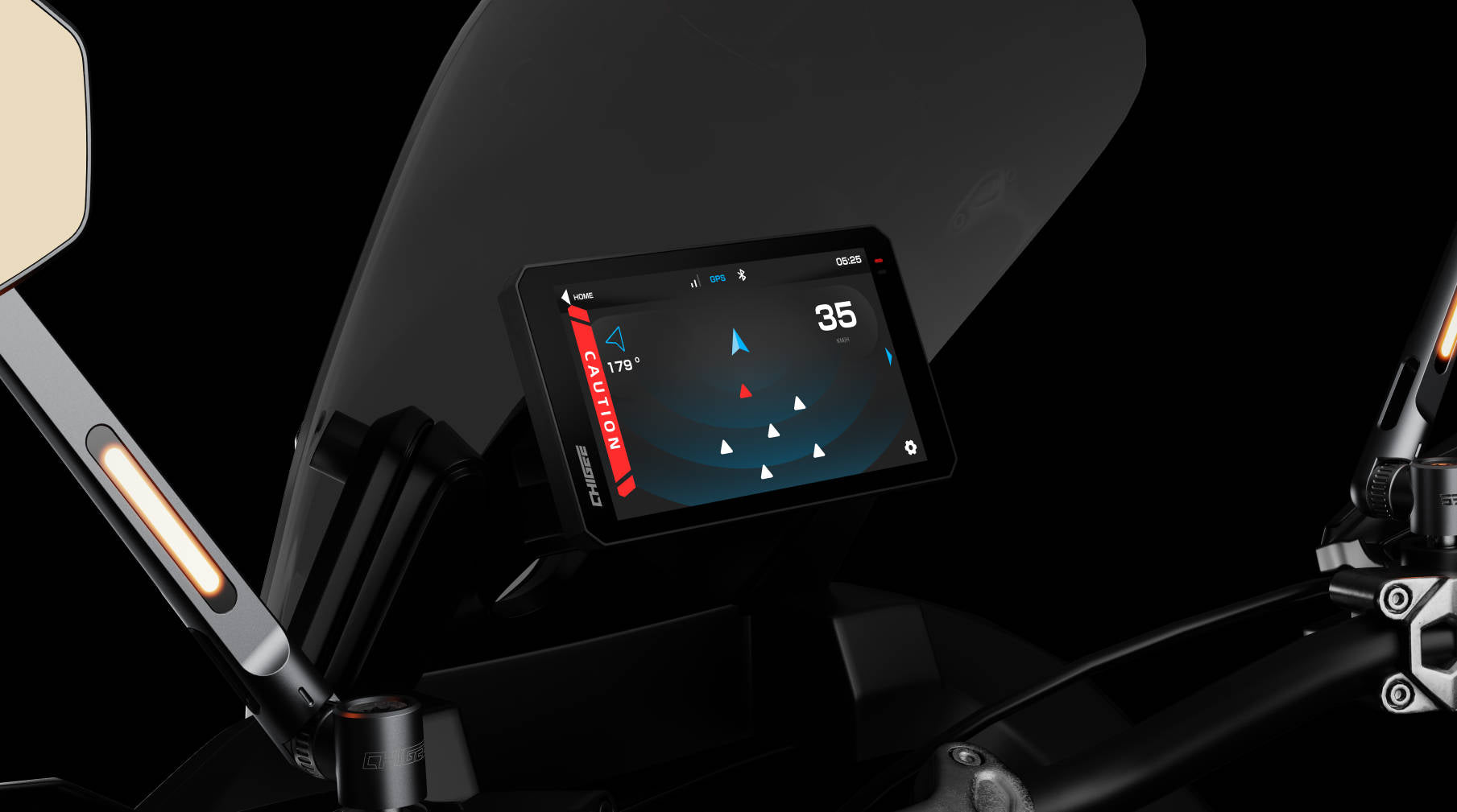 SR-1 77GHz Millimeter-Wave Radar System for Motorcycles